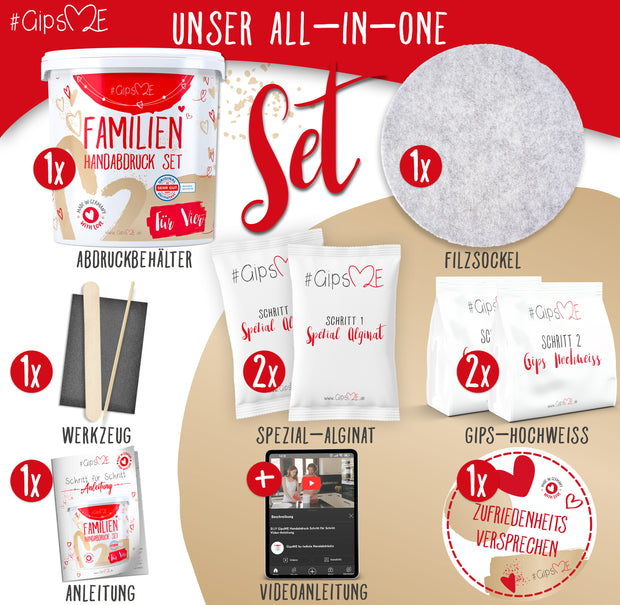 Handabdruck Set Familie